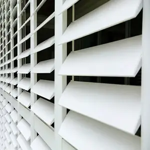 Exterior Folding Shutters Aluminium Profile Sun Shade Louvers Window