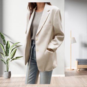 New Design Elegant Long Sleeve <b>Button</b> up Pockets Women Blazers <b>Suits</b> Fashion - Product Image 5