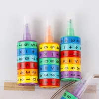 Arithmétique Apprentissage Enfants Enfants Jouets Marqueurs Surligneurs Puzzle Nouveauté Numérique Cube Design Marqueur pour Étudiant