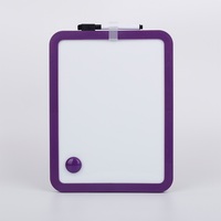 Tableau blanc magnétique miniature 8x11 pouces avec cadre en plastique imprimé sur mesure, aimants et fixation – Vente en gros usine