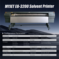 Impresora de Gran Formato MYJET E8-3200 de 3.2m con 4/8 Cabezales Konica 512i 30PL para Pancartas Publicitarias Exteriores