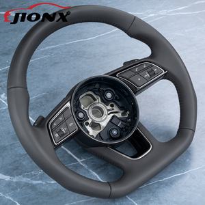 Venta Directa de Fábrica, Venta al por Mayor y al Detal, Volante de Cuero Negro Personalizado para Modelos Audi A3 A4 A4L A5 A7L A8 Q5 Q7 B9 <span class=keywords><strong>A6</strong></span> R8 TT - Product Image 3