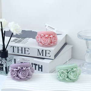 Early Riser 3D Macaroon Rose Bougie Moules Fleur Moules En Silicone pour Faire DIY Maison Bougies En Cire D'abeille <span class=keywords><strong>Moule</strong></span> <span class=keywords><strong>À</strong></span> Savon En Silicone - Product Image 1