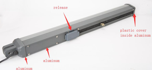 Ouvre-porte pivotant à bras linéaire télécommandé au design moderne Moteur de <span class=keywords><strong>portail</strong></span> extérieur avec longueur de feuille maximale 2.5m pour les villas et la sécurité à domicile - Product Image 3