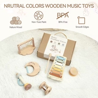 Best Seller Eco Wooden Orff Musical Set Xylophone Wind Chime for Toddler Home & Kindergarten Learning
