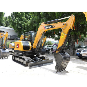 Mini-excavatrice sur chenilles SANY SY60C de 6 tonnes, d'occasion en bon état, avec moteur, pompe, boîte de vitesses, engrenages, pelle et benne, modèle 60C Sany60C - Product Image 6