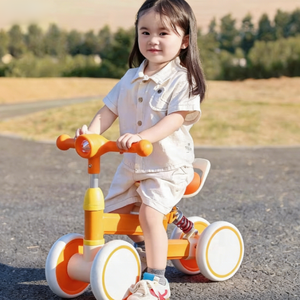 Monopattino in Metallo a Quattro Ruote per Bambini, Auto Scorrevole con Funzione di Cavalcabile per Bambine 1-3 Anni, Modello Unisex A8-666 - Product Image 5