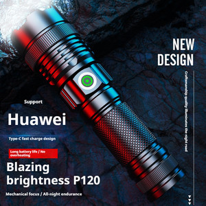 20W <span class=keywords><strong>LED</strong></span> Được Xây Dựng Trong Pin Đèn Pin USB Có Thể Sạc Lại Phạm Vi 1500 Mét <span class=keywords><strong>Torch</strong></span> Ánh Sáng Đèn Pin - Product Image 2