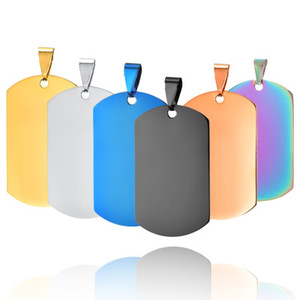 Thẻ/Thẻ Chó Trống Tùy Chỉnh Thăng Hoa Bằng Thép Không Gỉ Bằng Kim Loại - Product Image 3