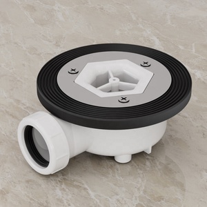 GUIDA 718035 718035003 <span class=keywords><strong>Bac</strong></span> de <span class=keywords><strong>douche</strong></span> Drain Hair Catcher Durable Hair Stopper Plastic Shower Floor Drain - Product Image 2