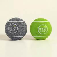 Balle de tennis pour chien, écologique, durable, avec logo personnalisé OEM, en caoutchouc et feutre, pour la mastication, l'entraînement, le jeu et les loisirs