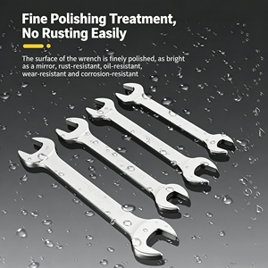 Customized Logo Quality Mirror Polishing Alloy Combination Repair Dual Purpose Double Open End <strong>Spanner</strong> - Product Image 2