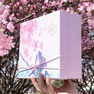 High Quality Luxury Boite a Cadeau Rigid Cardboard Packaging Magnetic Folding Paper <b>Wedding</b> Dress Gift <b>Box</b> with Ribbon Closure - Product Image 3