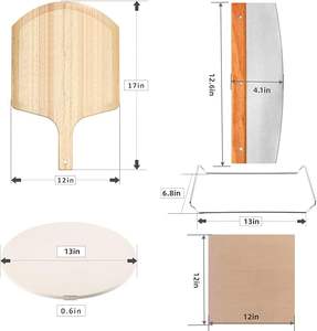 Scaffale per <span class=keywords><strong>Pizza</strong></span> da forno per <span class=keywords><strong>Pizza</strong></span> con carta da cucina 5 pz <span class=keywords><strong>Set</strong></span> di pietre per <span class=keywords><strong>Pizza</strong></span> - Product Image 2