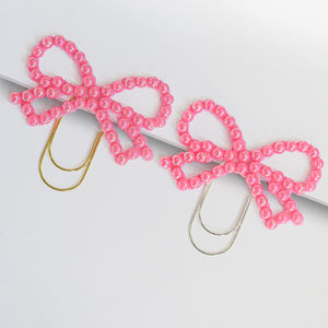 Cadeaux artisanaux promotionnels, nœud rose, fournitures de papeterie, marque-page, nœud papillon, nœud décoratif coloré pour cadeau - Product Image 1