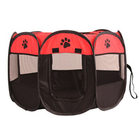 Portable Pliant Pet Tente Octogonale Cage Pour Chat Tente Parc Chiot Chenil Opération Facile Clôture En Plein Air Grands Chiens Maison