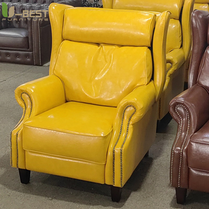 <span class=keywords><strong>Fauteuil</strong></span> lounge vintage en cuir véritable U-best pour club de cigares, salon, bureau, style américain - Product Image 3