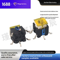 Tombol Sakelar Permukaan Sentuh LED Teriluminasi 6*6*7.2 Model JC-TS667.7D 12V untuk Aplikasi Rumah Pintar