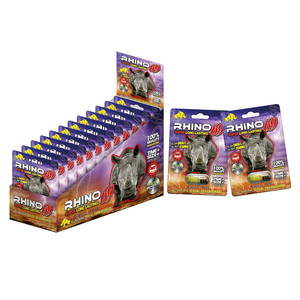 Pillole di rinoceronte pillole per l'ingrandimento del pene pillole per l'aumento sessuale maschile bottiglia a forma di capsula di plastica - Product Image 1