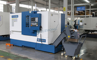 Tour CNC horizontal à banc incliné TCK56, robuste, commande Fanuc, haute précision 0,003 mm, 2 axes, pour grandes pièces