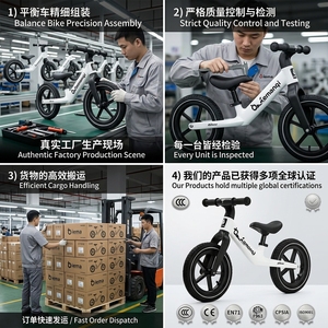 Vélo d'équilibre pour enfants OEM personnalisé de 12 pouces, vente en gros, cadre intégré en nylon, vélo d'apprentissage sans pédales pour tout-petits - Product Image 5