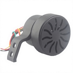 Klaxon de marche arrière vocal 12V 24V, étanche, 3 en 1, pour camion, tricycle, chariot élévateur, klaxon électrique universel noir - Product Image 5