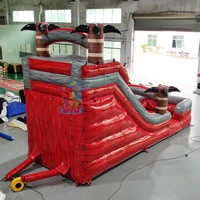 Château gonflable commercial pour enfants et adultes, toboggan aquatique, toboggan gonflable, certifié CE, capacité de 100 à 500 kg, facile à utiliser