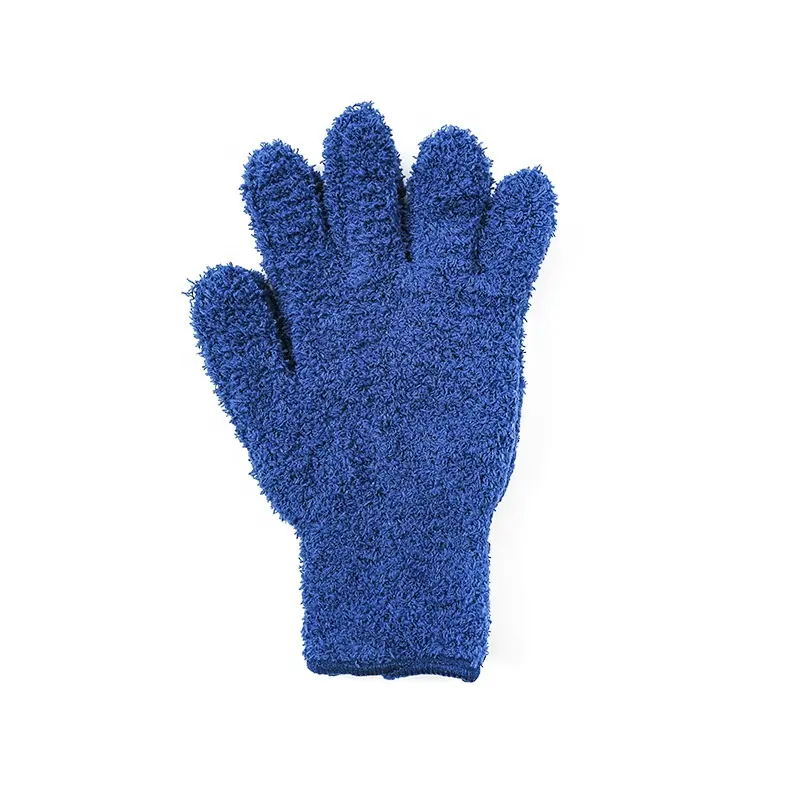 Soft Polyester Cozy Household Dust Cleaning Magic Gloves for Home Kitchen Car One Size
