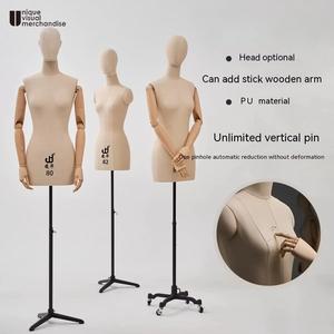 Maniquí de <span class=keywords><strong>Costura</strong></span> de Medio Cuerpo Femenino <span class=keywords><strong>Ajustable</strong></span> para Exhibición de Telas, Forma de <span class=keywords><strong>Busto</strong></span> para Drapeado de Vestidos, Maniquí de <span class=keywords><strong>Costura</strong></span>, Torso de Maniquí - Product Image 1