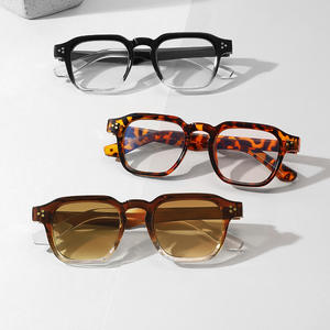 Montures de lunettes rectangulaires Jinhua 8201, monture intégrale légère, protection contre la lumière bleue, unisexe, verres AC, design rétro tendance - Product Image 4