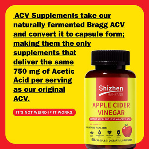 Vinaigre de <span class=keywords><strong>cidre</strong></span> de pomme OEM/ODM I877 MG ACV BLEND I 7SO MG ACIDE ACÉTIQUE 90 CAPSULES COMPLÉMENT ALIMENTAIRE - Product Image 3