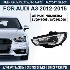 Fari Anteriori per Auto 8V0941005 8V0941006, Fari Xenon OEM per Paraurti Anteriore <span class=keywords><strong>Audi</strong></span> <span class=keywords><strong>A3</strong></span> S3 2012 2013 2014 2015 - Product Image 1
