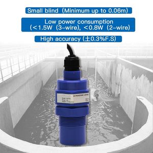 חיישן מפלס אולטרסוני תעשייתי ללא מגע 4-20ma Modbus Rs485 לשמן, מים ודלק, דיוק 0.25%, ExiaII BT4Gb - Product Image 3