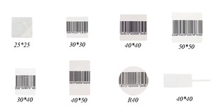 40*40mm cuadrado RF etiqueta suave código de barras etiqueta antirrobo EAS ropa al por menor 8,2 Mhz pegatina de alarma etiqueta EAS de seguridad para supermercado - Product Image 6