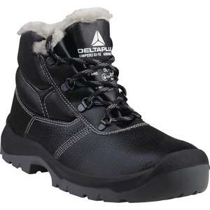 DELTA PLUS-Botas de cuero negro dividido pigmentadas con forro de piel-S3 CI SRC-EAN MW129604 BOTAS DE SEGURIDAD - Product Image 1