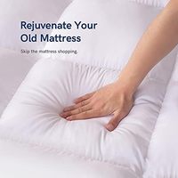 Surmatelas en mousse à mémoire de forme Queen Size au design moderne avec housse amovible, extra épais, pour usage hospitalier, rafraîchissant
