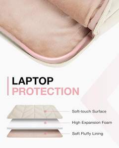 고품질 맞춤 로고 보호용 푹신한 패딩 노트북 케이스 손잡이형 노트북 슬리브 - Product Image 3