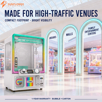 Distributeur commercial de capsules Gacha avec machine à pinces et jeu de grue à monnayeur pour centre commercial