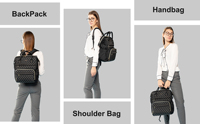 LOVEVOOK Vente en gros de sacs pour ordinateur portable matelassés 15,6 pouces, élégant grand sac à dos d'école, sac à dos de travail, sac à dos pour ordinateur portable pour femmes avec USB