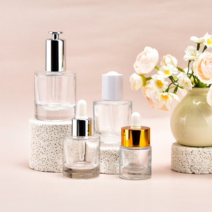 Phổ biến dày rõ ràng 1oz 15ml 30ml 50ml tóc dầu Tinh dầu chăm sóc da bao bì thủy tinh huyết thanh Chai nhỏ giọt nắp vặn - Product Image 1