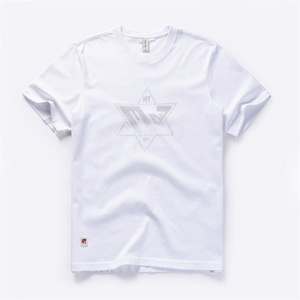 Maglietta in cotone con spalle scoperte e spalle bianche di alta qualità a tinta unita con taglio personalizzato - Product Image 2