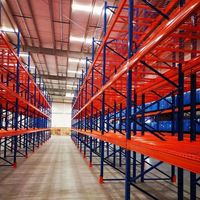 Système de rayonnage à palettes en acier robuste pour entrepôt européen |   Étagère de stockage industrielle modulaire réglable, haute capacité de charge 5000 kg, poudre