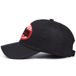 Chất Lượng Cao Màu Đen <span class=keywords><strong>Polyester</strong></span> Unisex Tùy Chỉnh 3D-Thêu Biểu Tượng Có Thể Điều Chỉnh 6 Bảng Điều Chỉnh Thời Trang Thể Thao Bóng Chày Mũ Cho Ngoài Trời - Product Image 3