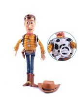 Woody Story jouet figurine en PVC, poupée de buzz parlante interactive, boîte de couleur emballage histoire jouet cadeau pour enfants
