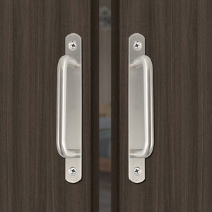 Poignée de porte en acier inoxydable 160 mm, poignée minimaliste pour armoire, tiroir, poignée de meuble durable - Product Image 1