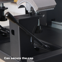 Presse à casquettes pneumatique double station RS-T175 pour impression par transfert thermique sur casquettes/chapeaux, machine d'impression par sublimation