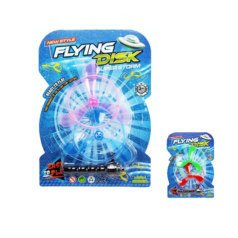 EPT Cable Flying Disc Untertassen Artikel unter 1 Dollar Toy Mini Promotion Günstige Hubschrauber Launcher Toy Boy Flugzeug für Kinder