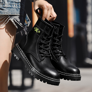 <span class=keywords><strong>Botas</strong></span> de Trabajo Estilo Martin para Hombre y <span class=keywords><strong>Mujer</strong></span>, <span class=keywords><strong>Botas</strong></span> de Seguridad con Plataforma Elevada, de Cuero, Altura Media, Acolchadas de Algodón, Cálidas - Product Image 4