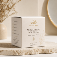 Boîte de masque facial en carton de luxe à fermeture automatique, finition gaufrée et laminée mate, logo personnalisé, écologique, pour soins de la peau et crème visage