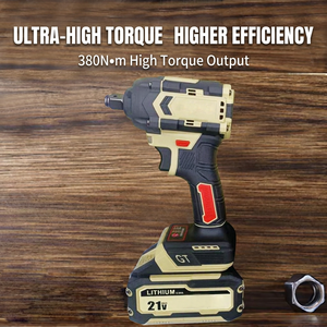 Llave Eléctrica sin Escobillas de 380N, Llave Recargable con Batería de Litio, Alto Torque de Impacto, para Reparación de Automóviles y Andamios - Product Image 5